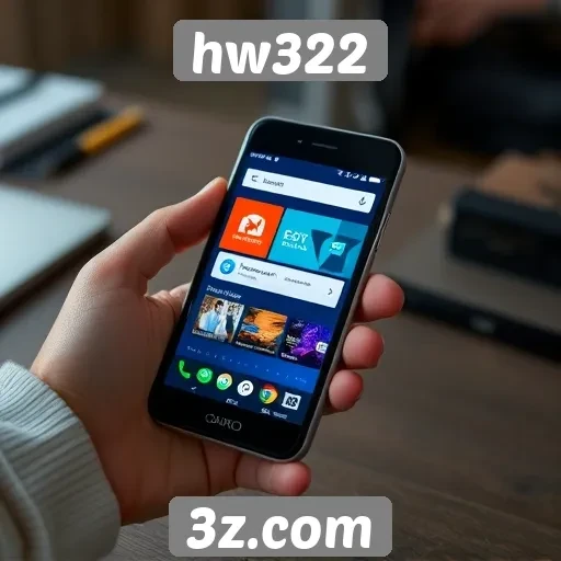 experiência mobile no site hw322 é destacada